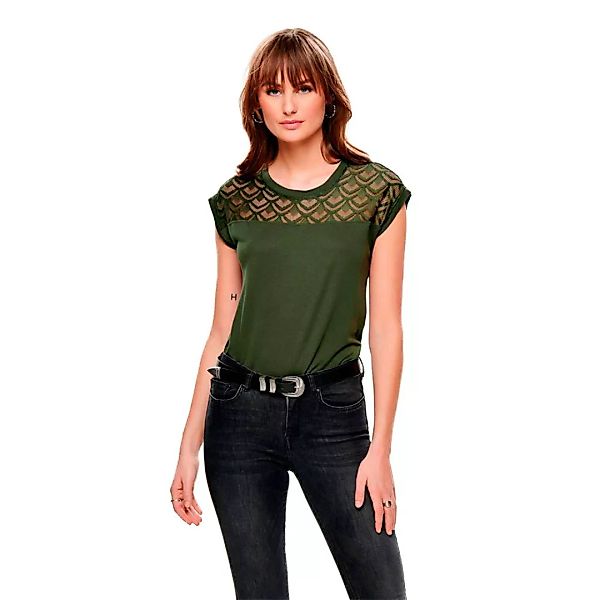 Only Nicole Mix Kurzärmeliges T-shirt S Crocodile günstig online kaufen