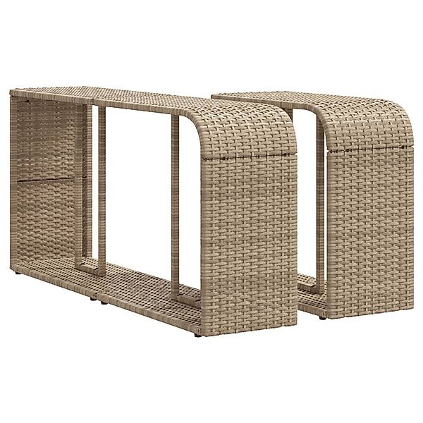 vidaXL Regal Outdoor-Regale 2 Stk. Beige günstig online kaufen