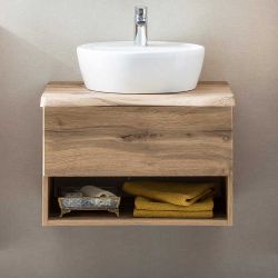 Waschtischkonsole im Landhausstil Baumkanten Optik günstig online kaufen