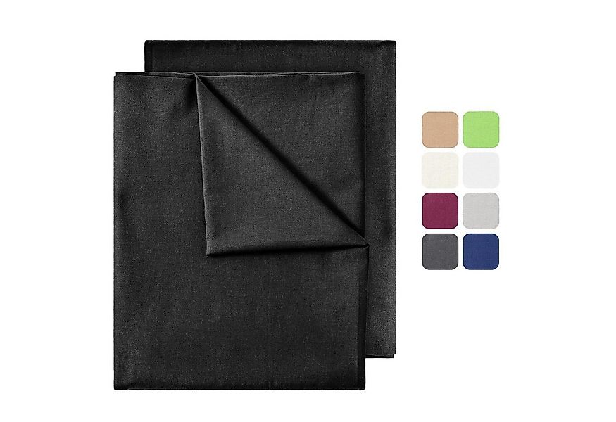 NatureMark Bettlaken 2er-Set klassisches Betttuch Haustuch, 100% Baumwolle, günstig online kaufen