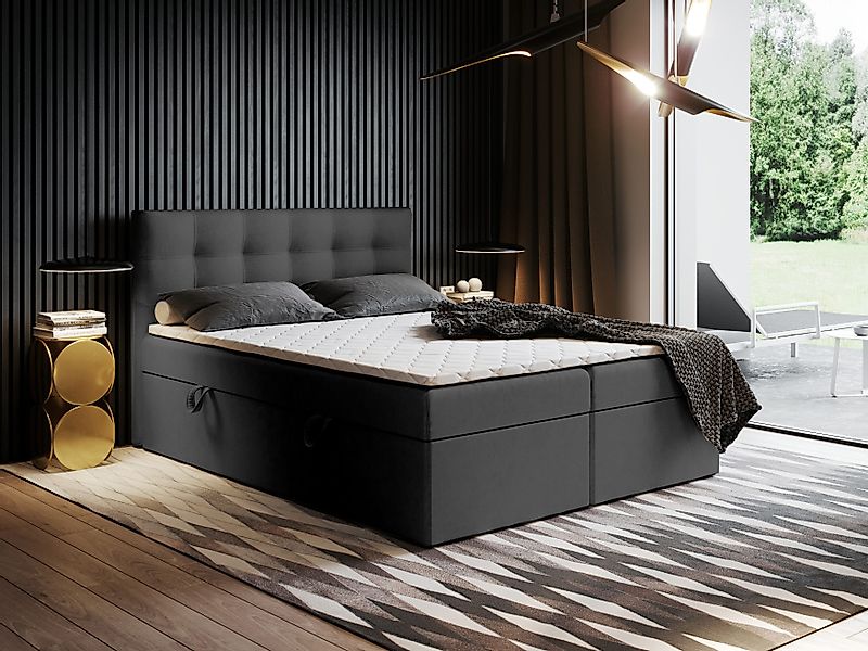 Godre Boxspringbett mit Bettkasten Ewora 160x200 günstig online kaufen