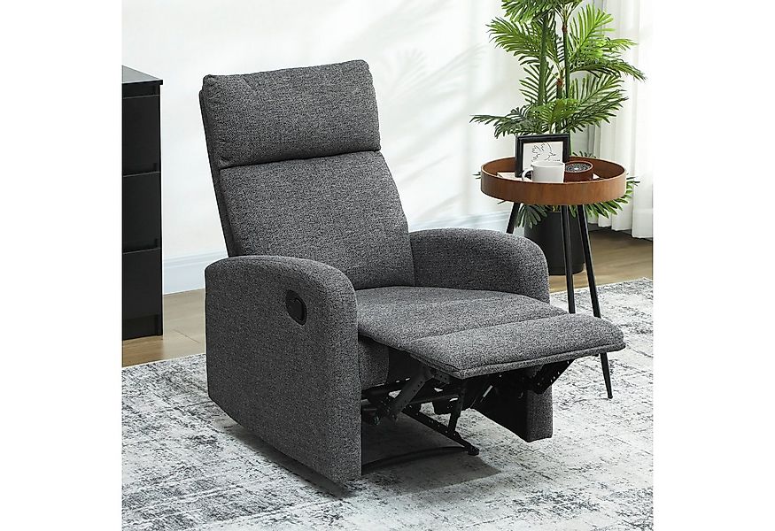 HOMCOM Relaxsessel Fernsehsessel Liegesessel mit Liegefunktion, Verstellbar günstig online kaufen