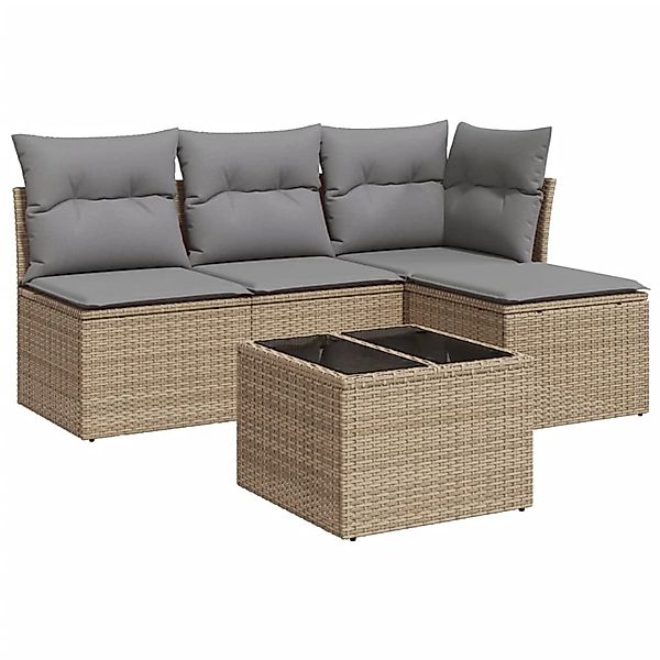 vidaXL Gartenlounge-Set 5-tlg. Garten-Sofagarnitur mit Kissen günstig online kaufen