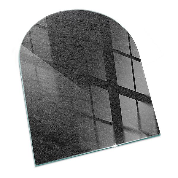 Tulup Glasplatte für Kamin Steinoberflächenstruktur Glasplatte für Kaminöfe günstig online kaufen