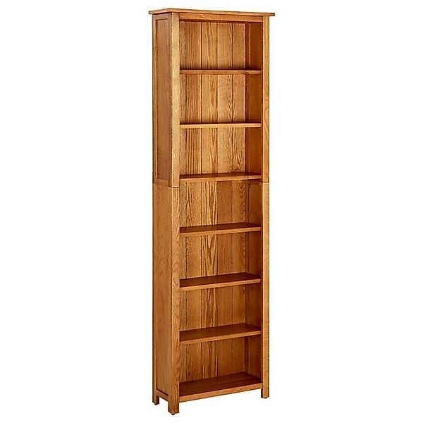 furnicato Bücherregal 7 Fächer 60x22x200 cm Massivholz Eiche, 1-tlg. günstig online kaufen