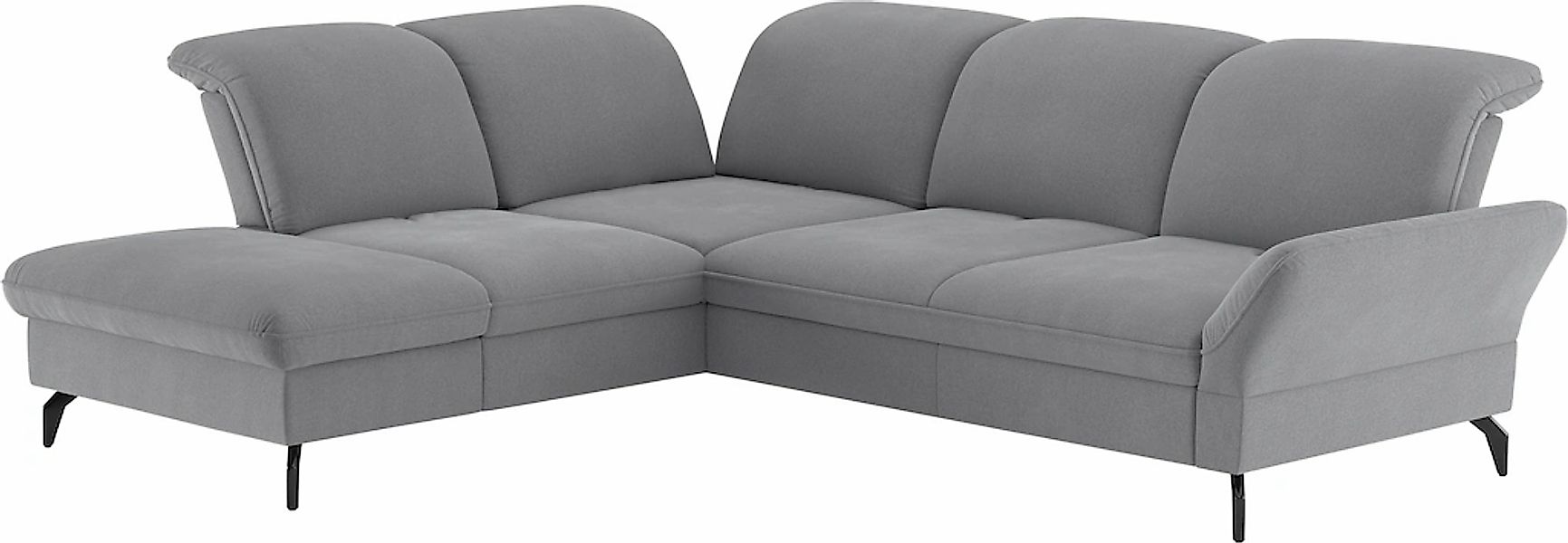 Ecksofa "Leandro L-Form" Wahlweise mit Bett-, Kopfteil - und Armlehnfunktio günstig online kaufen