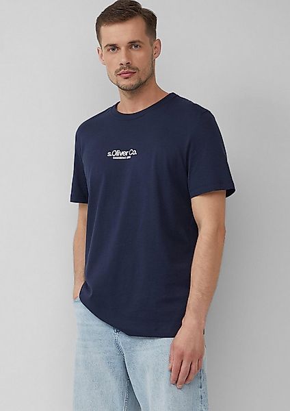 s.Oliver Kurzarmshirt T-Shirt T-Shirt aus Baumwolle mit Logo-Print günstig online kaufen