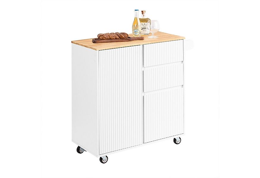 SoBuy Küchenwagen FKW124, Rollwagen Küchenwagen Servierwagen Küchenschrank, günstig online kaufen