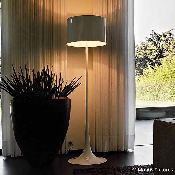 FLOS Spun Light F - weiße Stehleuchte günstig online kaufen