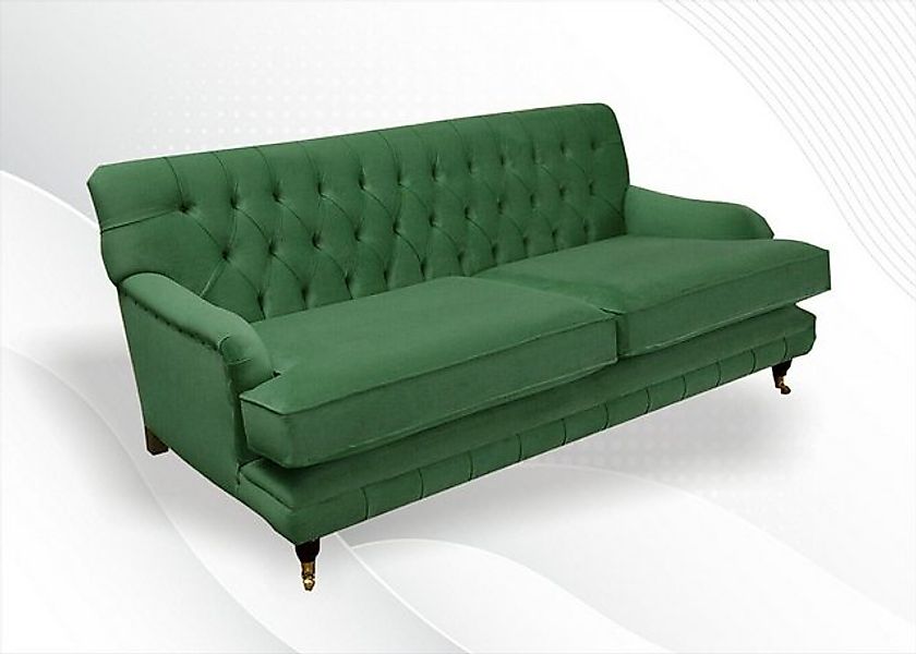 Xlmoebel 3-Sitzer Designer-Sofa Chesterfield aus hochwertigem Stoff für dre günstig online kaufen