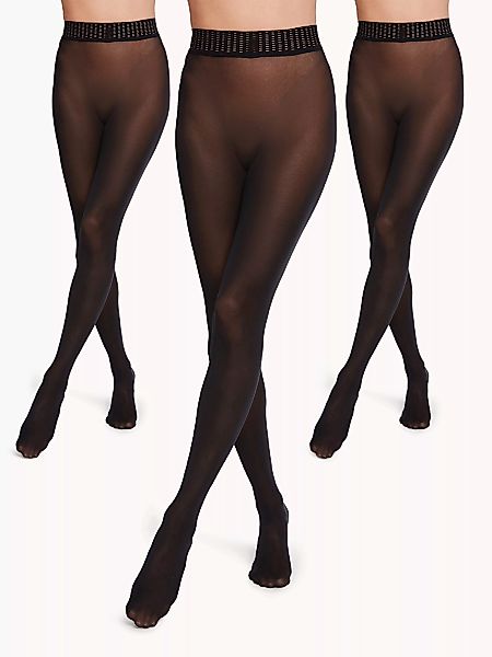 Wolford - Fatal 50 Tights Set (3 units), Frau, black, Größe: M günstig online kaufen