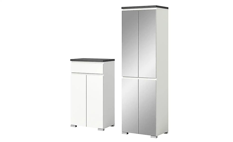 uno Schuhschrank-Set   ¦ weiß ¦ Maße (cm): B: 135 H: 194 Garderoben & Kleid günstig online kaufen