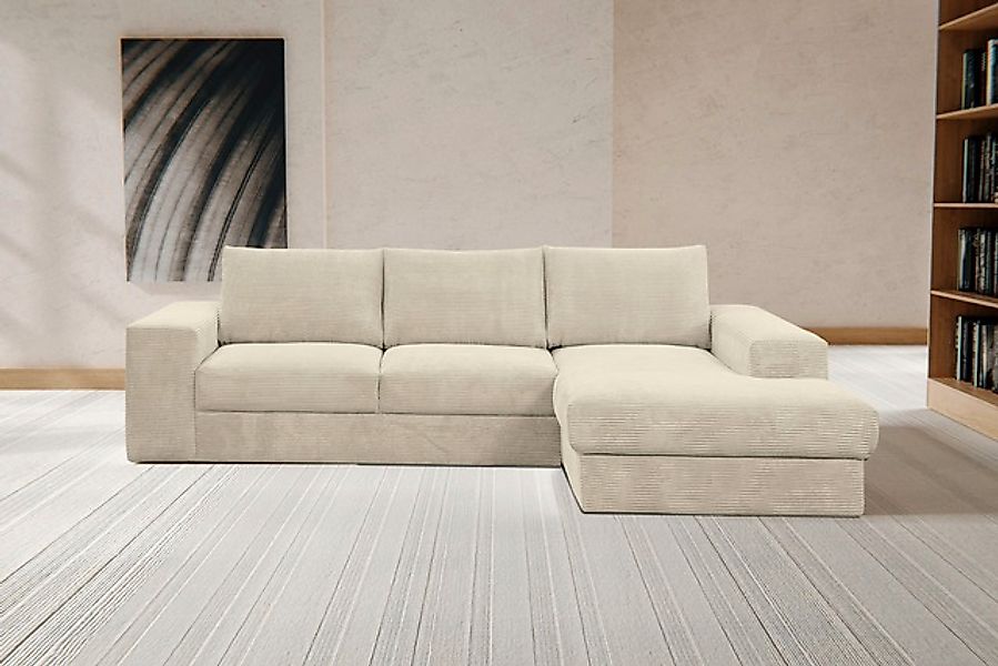 WERK2 Ecksofa »Rozzana Design Ecksofa mit hohem Komfort, zeitlos & elegant, günstig online kaufen