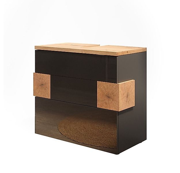 Vicco Waschbeckenunterschrank Eden, Anthrazit/Artisan-Eiche, 70 x 64.5 cm m günstig online kaufen