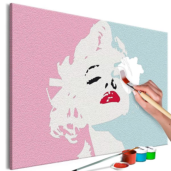 Malen nach Zahlen - Marilyn in Pink günstig online kaufen