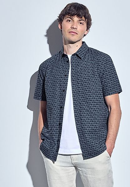 STREET ONE MEN Kurzarmhemd, mit Knopfleiste günstig online kaufen