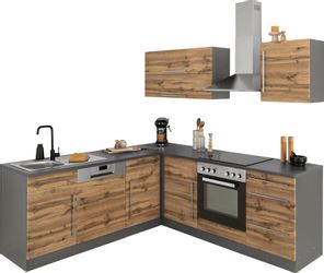 KOCHSTATION Winkelküche "KS-Samos" Stellbreite 220x220 cm, wahlweise mit E- günstig online kaufen