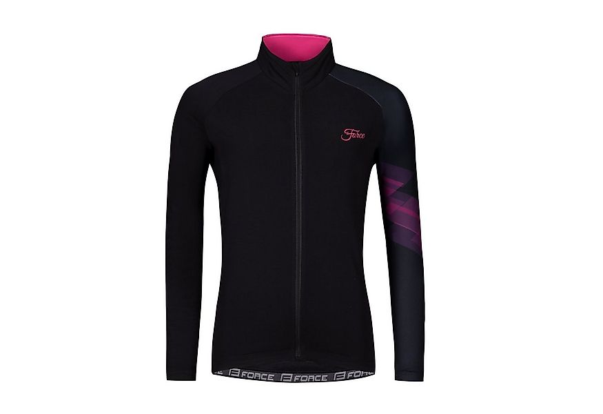 FORCE Radtrikot Jersey Force RIDGE LADY Langjacke schwarz pink +5 °C bis +1 günstig online kaufen