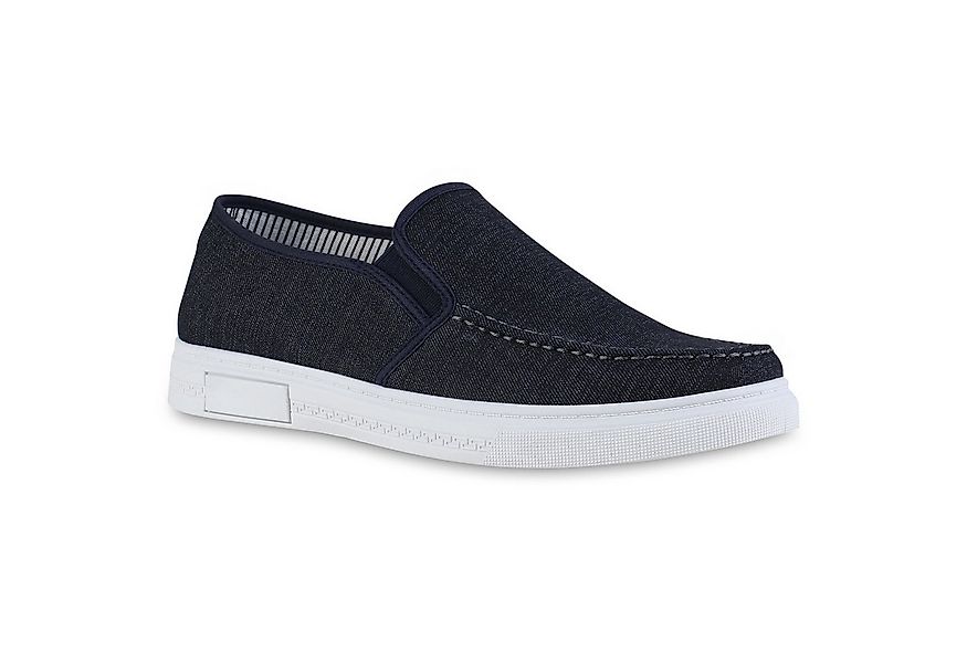 VAN HILL 841621 Slipper Herren Klassische Slippers Denim Slip Ons Freizeit günstig online kaufen