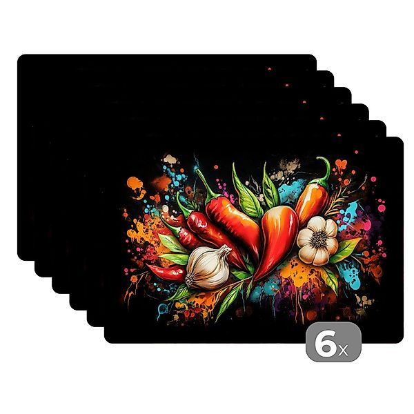 MuchoWow Platzset Gemüse - Paprika - günstig online kaufen