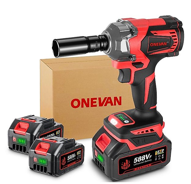 ONEVAN Akku-Schlagschrauber 950Nm Bürstenloser 1/2” Elektrischer Schlagschr günstig online kaufen