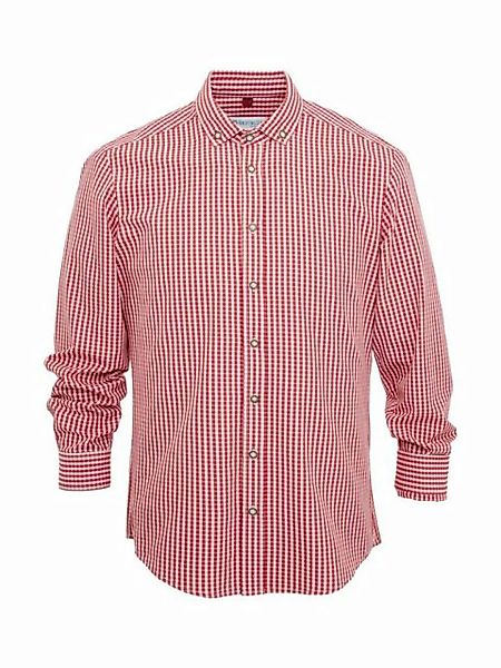 Trachtenglück Trachtenhemd Hemd DETMOLD rot (Slim Fit) günstig online kaufen