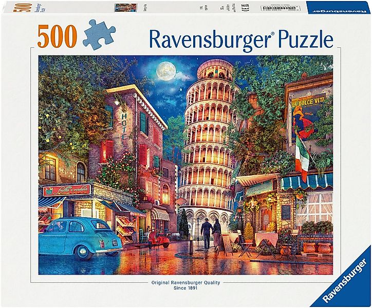 Ravensburger Puzzle Abends in Pisa, 500 Puzzleteile, Made in Germany günstig online kaufen
