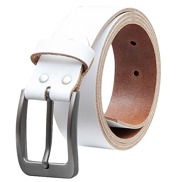 COLOGNEBELT Ledergürtel OM411-SL-Weiss MADE IN GERMANY, günstig online kaufen