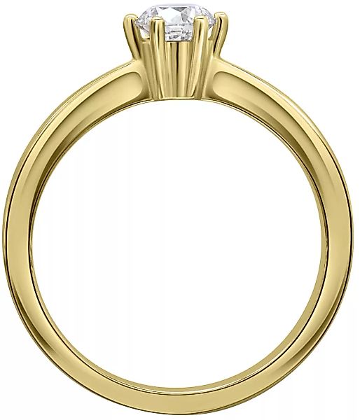 ONE ELEMENT Diamantring "0.15 ct Diamant Brillant Ring aus 585 Gelbgold", D günstig online kaufen
