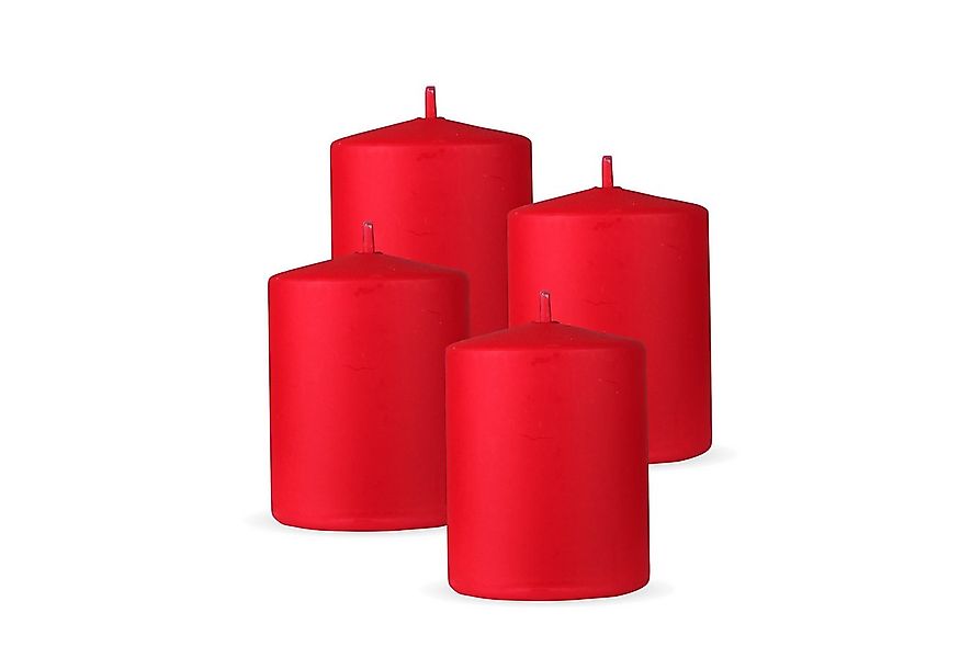 HS Candle Stumpenkerze Säulenkerze Ø7cm (4-tlg), Wachskerzen - unparfümiert günstig online kaufen