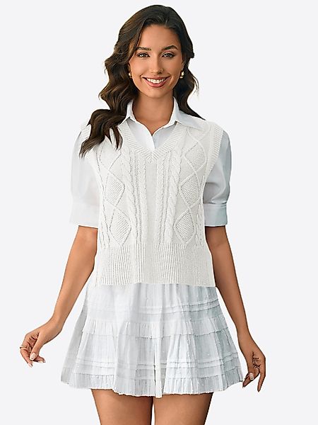 Imily Bela Pullunder Damen Ärmelloser Strick günstig online kaufen