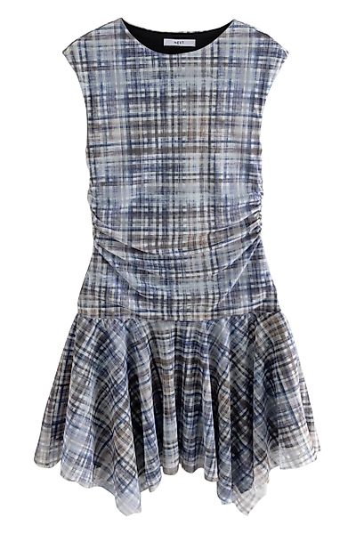 Next Minikleid Asymmetrisches Minikleid mit Mesh günstig online kaufen