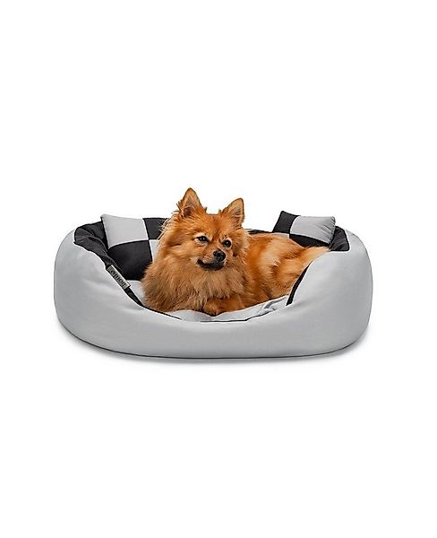 lionto Tierkissen 4-in-1 Hundebett, Hundekissen, Hundekörbchen mit Wendekis günstig online kaufen