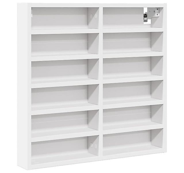 vidaXL Regal Vitrinenschrank Weiß 60x8,5x58 cm Holzwerkstoff, 1-tlg. günstig online kaufen