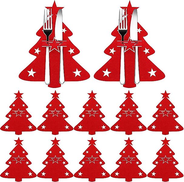 Bextsrack Künstlicher Weihnachtsbaum 12 Stück Bestecktasche Tannenbaum Best günstig online kaufen