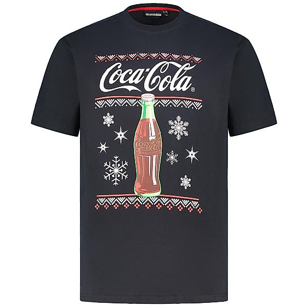 North T-Shirt mit Coca Cola Motiv-Print Farbe schwarz Größe: 7XL günstig online kaufen