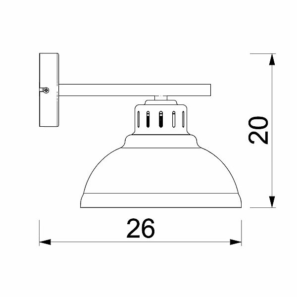 Wandlampe Sven, schwarz-goldfarben, Ø 21 cm, Stahl günstig online kaufen