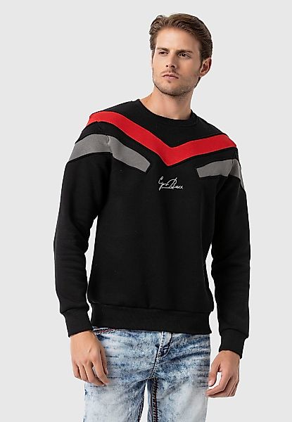 Cipo & Baxx Sweatshirt "Sweatshirts", (1 tlg.), mit modernem Streifen-Desig günstig online kaufen