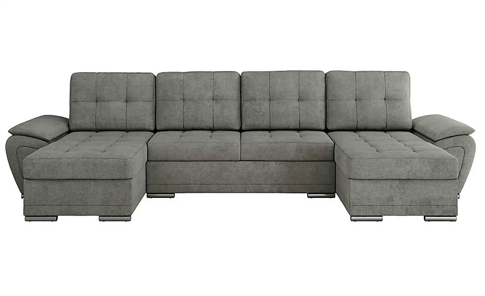 Wohnlandschaft mit Schlaffunktion Umbria ¦ grau ¦ Maße (cm): B: 336 H: 85 P günstig online kaufen