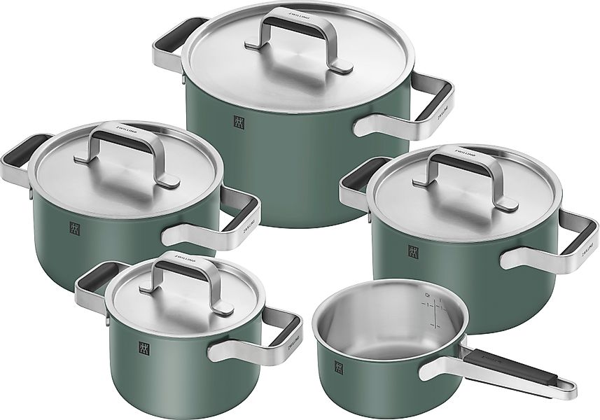 Zwilling Topf-Set »Pure« Set, 3 Kochtöpfe (16, 20 & 24 cm), Bratentopf 20 c günstig online kaufen