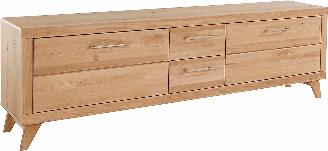 VOGL Möbelfabrik Lowboard "1237" Massivholzfront, Breite ca. 211 cm, mit So günstig online kaufen