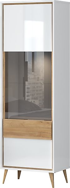Home affaire Vitrine »Vida«, UV lackiert, hochglänzend, Soft-Close und Push günstig online kaufen