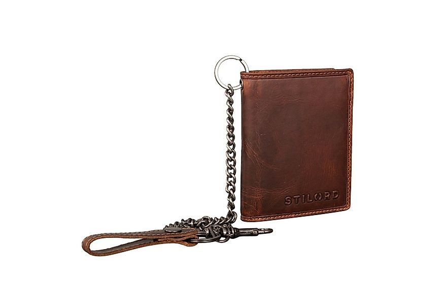 STILORD Geldbörse "Mick" Biker Geldbeutel mit Kette Herren Echtleder mit RF günstig online kaufen