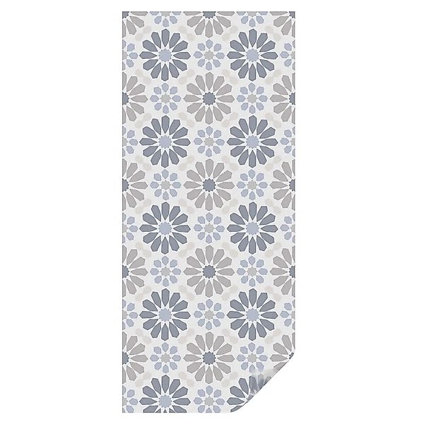 Tulup Buntglasfolie Blumenmosaik Fensterfolie Buntglas Optik 50x116 cm Beig günstig online kaufen
