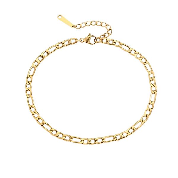 KARMA Fußkette Silber od. Gold Edelstahl günstig online kaufen