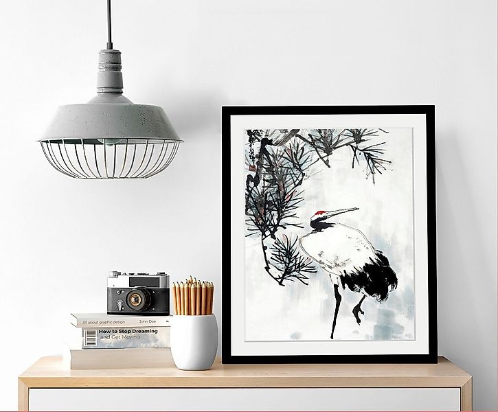 queence Bild »Kranich«, Tiere-Vögel-Vogelbilder-Pflanzen-Pflanzenbilder-Blu günstig online kaufen