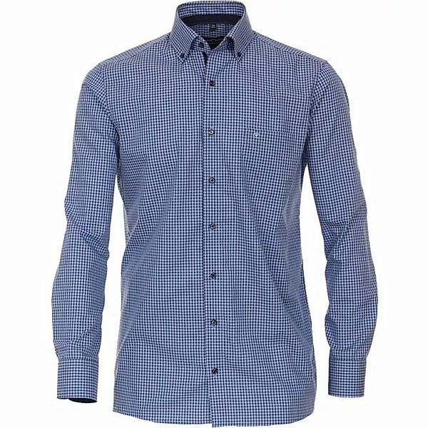 CASAMODA Langarmhemd Große Größen Langarmhemd bügelfrei Vichykaro blau Casa günstig online kaufen