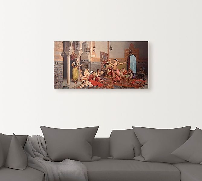 Artland Wandbild »Tanz im Harem.«, Gruppen & Familien, (1 St.), als Leinwan günstig online kaufen