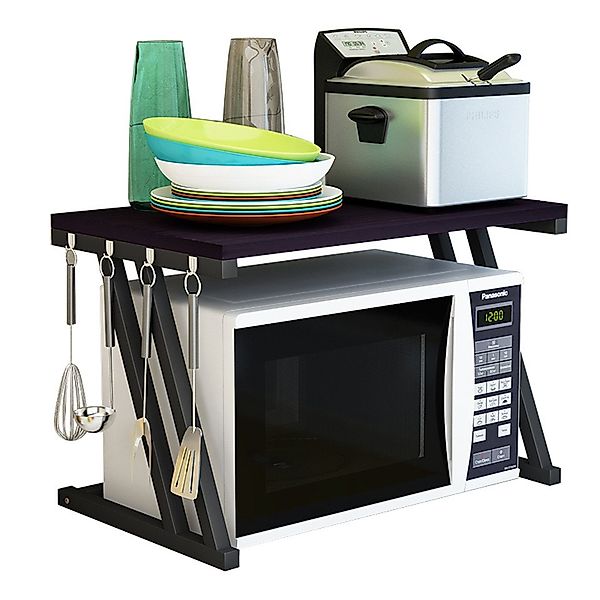 JEOBEST Küchenregal Mikrowellenregal, Holz Mikrowellen Ständer Mikrowelle R günstig online kaufen