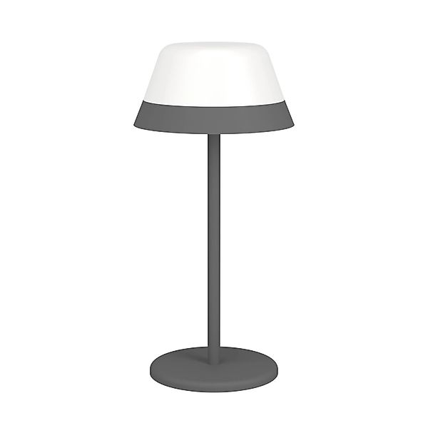 EGLO LED Außen-Tischlampe Meggiano Grau-Weiß kabellose Touch-Funkt. RGBW IP günstig online kaufen